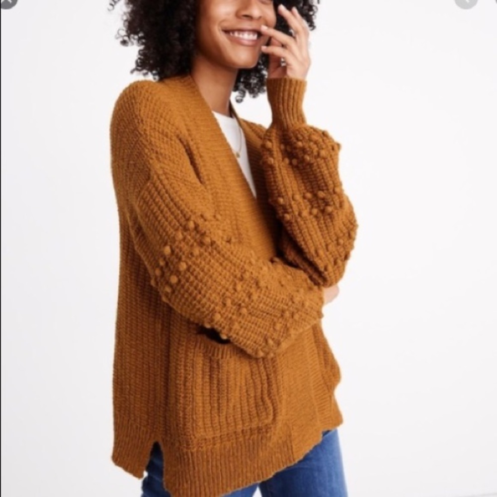 Madewell Bobble Sleeve Cardigan